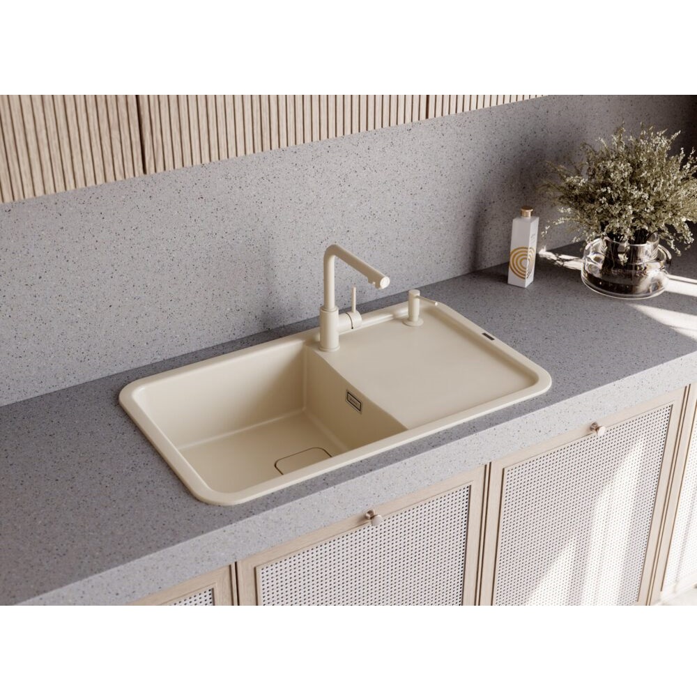 Дозатор встраиваемый Omoikiri OM-02-P Ваниль 4975017 — изображение 2