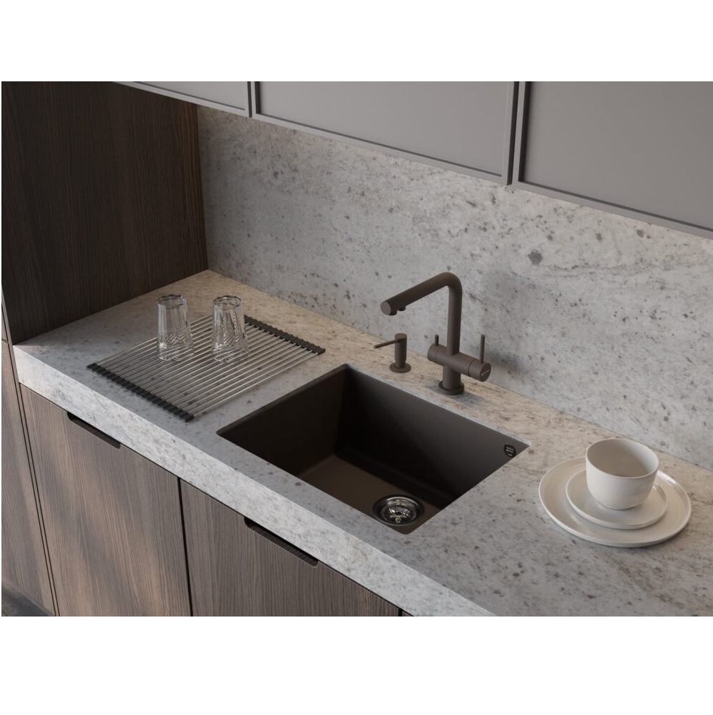 Дозатор встраиваемый Omoikiri OM-02-P Черный матовый 4975018 — изображение 2