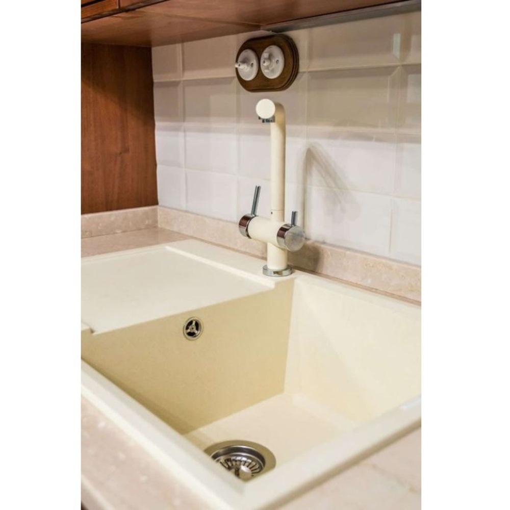 Мойка кухонная Omoikiri Sakaime 78 Ваниль 4993112 — изображение 3