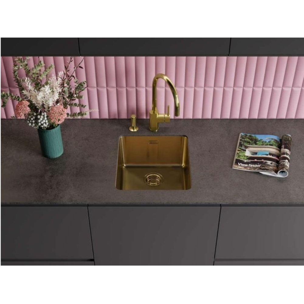 Мойка кухонная Omoikiri Tadzava 39 Золото светлое 4993262 — изображение 3