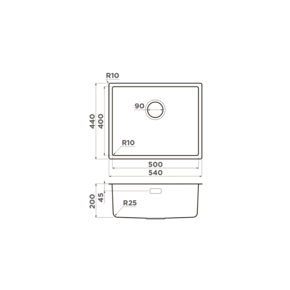Мойка кухонная Omoikiri Tadzava Ultra 54 Вороненая сталь 4993267 — изображение 4