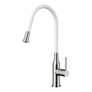 Смеситель для кухни Omoikiri Yatomi Сталь / Белый 4994250