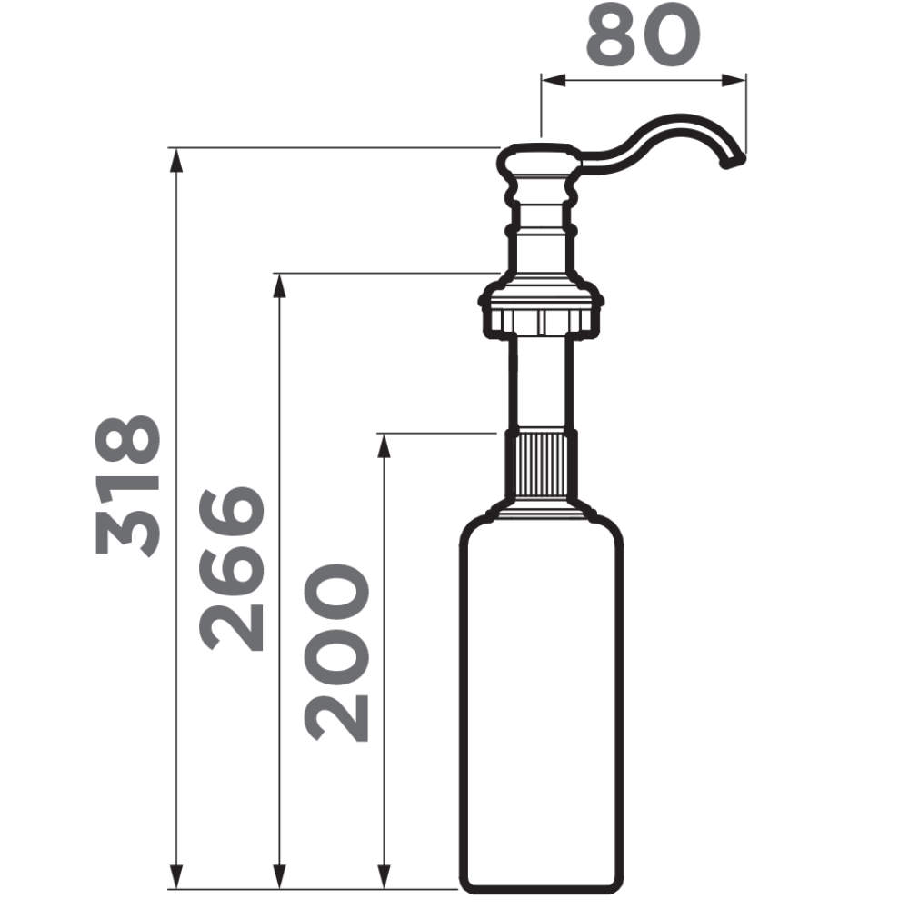 Дозатор встраиваемый Omoikiri ОМ-01 Латунь античная 4995003 — изображение 3
