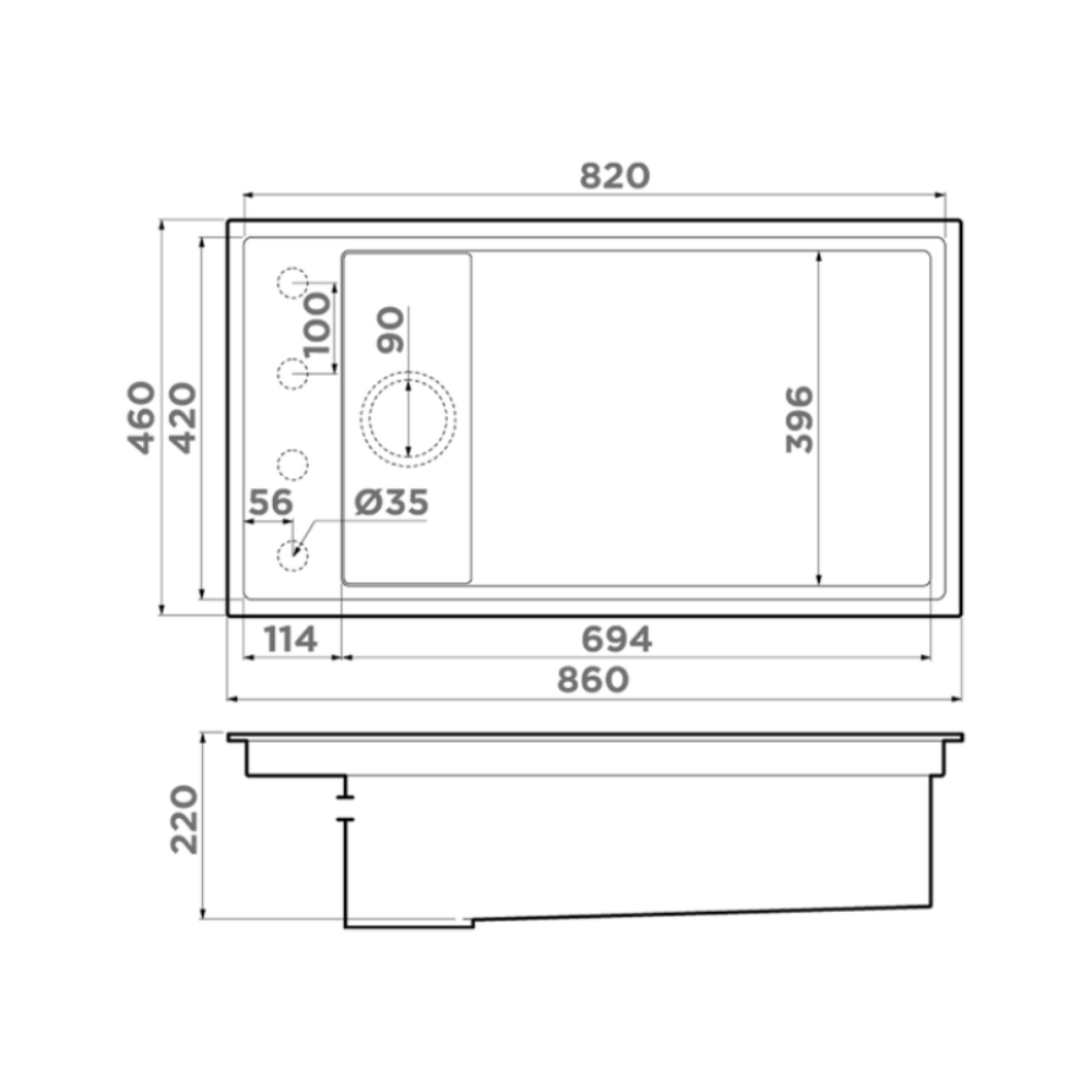 Мойка кухонная Omoikiri Kinaru 86 Каньон 4997025 — изображение 4
